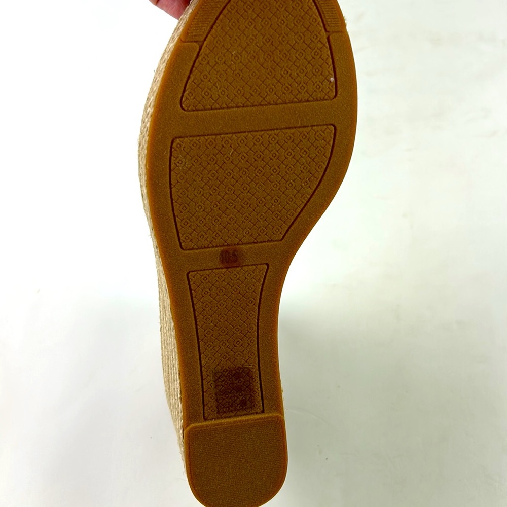 New in box TORY BURCH Frieda Espadrille blush Platform sandals - Picture 7 of 7